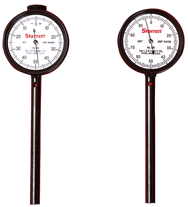 #650A1Z - 0-100 Dial Reading - Back Plunger Dial Indicator w/ 3 Pts & Deep Hole Attachment & Accessories - Makers Industrial Supply