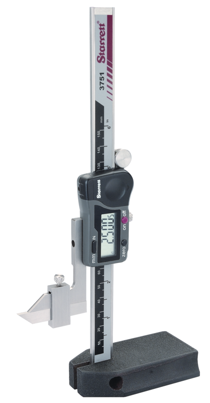 #3751AZ-6/150 - 0 - 6"/0 - 150mm - .0005"/.01mm Resolution - Electronic Height Gage - Makers Industrial Supply