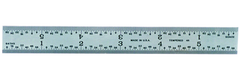 #C604RE-6 - 6" Long - 4R Graduation - 3/4'' Wide - Spring Tempered Chrome Scale - Makers Industrial Supply