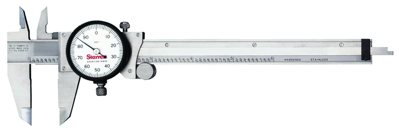 #120A-6 - 0 - 6'' Measuring Range (.001 Grad.) - Dial Caliper - Makers Industrial Supply