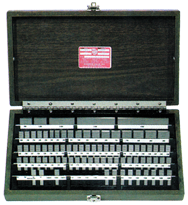 81 Piece - Grade 2+4 - Steel - Rectangular Gage Block Set in Case - Makers Industrial Supply