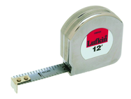 #C9212X - 1/2" x 12' - Chrome Clad Mezurall Measuring Tape - Makers Industrial Supply