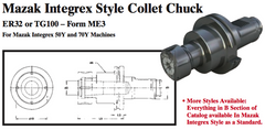 Mazak Integrex Style Collet Chuck (ER32 or TG100 Ð Form ME3) - Part #: CNC86 M53.60100TG - Makers Industrial Supply