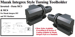 Mazak Integrex Style Turning Toolholder (Inverted Ð Form MC3 Right Hand) - Part #: CNC86 M33.6032R (Top) - Makers Industrial Supply