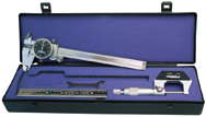 Kit Contains: 0-1" Micrometer; 6" Black Face Dial Caliper; 6" Flexible EZ Read 4R Rule; Protective Case - Machinist Universal Measuring Set - Makers Industrial Supply