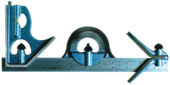 #52-370-012 - 12''-- 4R Graduation - Regular Blade - 4 Piece Combination Square Set - Makers Industrial Supply