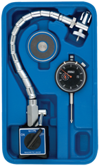 Kit Contains: AGD Indicator; Flex Arm Mag Base; Magnetic Indicator Back In Case - Chrome Flex Mag Set - Makers Industrial Supply