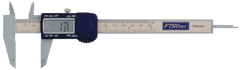 0 - 6" / 0 - 150mm Measuring Range (.0005" / .01mm; fractions in 1/64 increments Res.) - Poly-Cal Electronic Caliper - Makers Industrial Supply