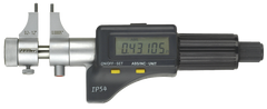 .2 - 1.2'' Measuring Range - .00005/.001mm Resolution - Friction Thimble - Hardened & Ground Face -  Electronic Inside Micrometer - Makers Industrial Supply