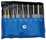 PEC Tools 8 Piece Brass Drive Pin Punch Set -- Includes: 1/16; 3/32; 1/8; 5/32; 3/16; 7/32; 1/4; & 5/16" - Makers Industrial Supply
