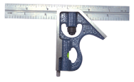 #7145-150 - 150mm - Metric Graduation - Regular Blade - 2 Piece Combinatioin Square Set - Makers Industrial Supply