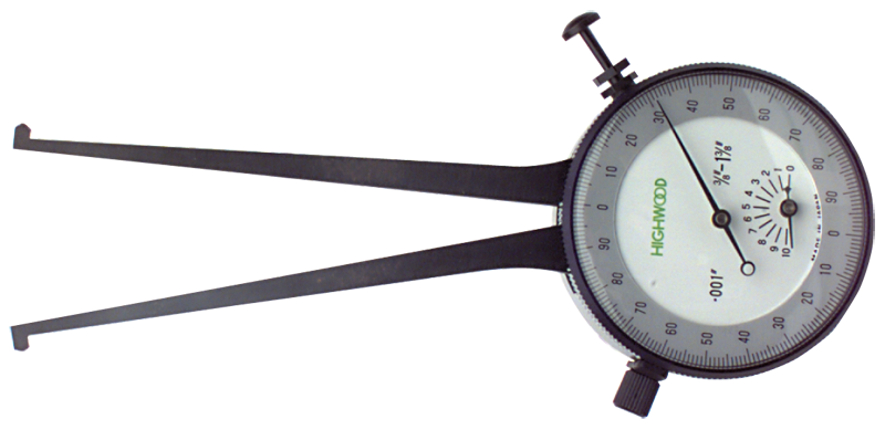 #IC287 - 2.875 - 3.875'' Range - .001'' Graduation - Dial Face Internal Caliper Gage - Makers Industrial Supply