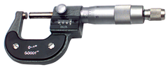 1 - 2'' Measuring Range - .0001 Graduation - Ratchet Thimble - Carbide Face - Digital Outsite Micrometer - Makers Industrial Supply