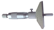 0 - 4'' Measuring Range - Ratchet Thimble - Depth Micrometer - Makers Industrial Supply