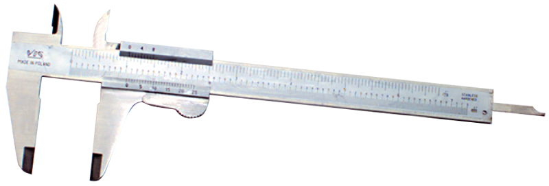 0 - 8'' Measuring Range (.001 / .02mm Grad.) - Vernier Caliper - Makers Industrial Supply