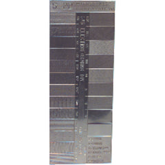 Microfinish Surface Comparator - Model S22–22 Specimens for Checking Varied Roughness Results