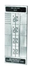 #16013CAL - 8 Specimans for Checking End Milling Roughness Results - Microinch Comparator Plate with Certification - Makers Industrial Supply