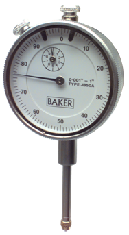 1" Travel .001 (0-100) Dial Indicator 2-1/4" Dial - Makers Industrial Supply