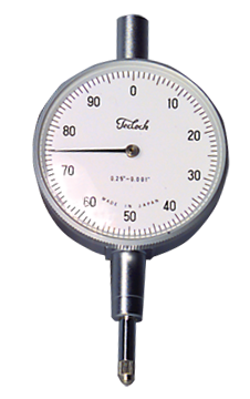 .250 Total Range - White Face - AGD 2 Dial Indicator - Makers Industrial Supply