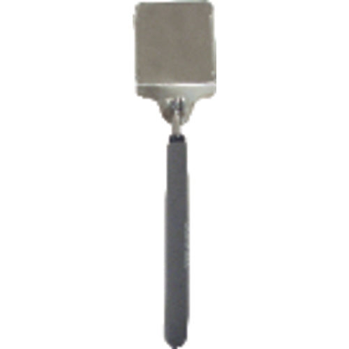 ‎3 1/2″ × 2″ Size - Rectangular-36 1/2″ Extended Length - Telescoping Pocket Mirror w/Magnifier - Makers Industrial Supply