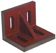 4-1/2 x 3-1/2 x 3" - Machined Webbed (Closed) End Slotted Angle Plate - Makers Industrial Supply