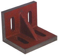 6 x 5 x 4-1/2" - Machined Webbed (Closed) End Slotted Angle Plate - Makers Industrial Supply