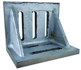 7 x 5-1/2 x 4-1/2" - Machined Webbed (Closed) End Slotted Angle Plate - Makers Industrial Supply