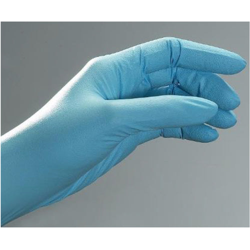 Medium Blue Nitrile 4.5 mil Disposable Gloves (Box/100) - Exact Industrial Supply