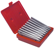 #TPS9 - 9 Piece Set - 1/4'' Thickness - 1/8'' Increments - 3/4 to 1-3/4'' - Parallel Set - Makers Industrial Supply
