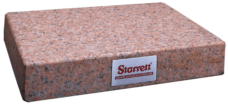 24 x 24" - Grade B 0-Ledge 4'' Thick - Granite Surface Plate - Makers Industrial Supply