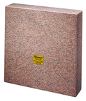 14 x 14 x 3" - Master Pink Five-Face Granite Master Square - A Grade - Makers Industrial Supply