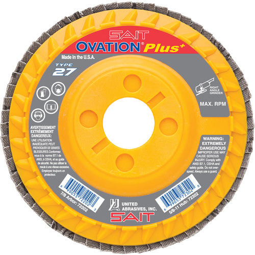 ‎OVATION+ 4-1/2X7/8 Z 60G - Exact Industrial Supply