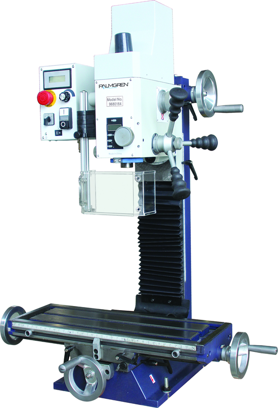 14" Gear Head Milling Machine, Variable Speed, 1.25HP, 120V, 1PH - Makers Industrial Supply