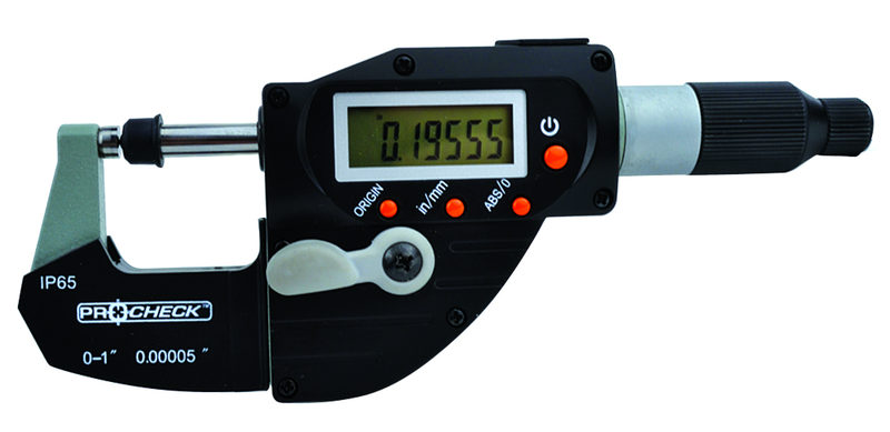 IP65 Ram-Mike Absolute High Speed Micrometer - 0-1"/25.4mm Range - . 00005"/.001mm Resolution - Output L5 Connector - Makers Industrial Supply