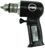 #FP3050 - 3/8'' Chuck Size - Non-Reversing - Air Powered Drill - Makers Industrial Supply