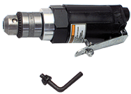 #FP3501 - 3/8'' Chuck Size - Straight - Non-Reversing - Air Powered Drill - Makers Industrial Supply