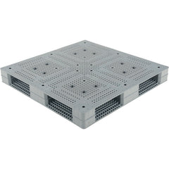 Heavy-Duty Plastic Pallet 8.8K 48 × 48 - Exact Industrial Supply