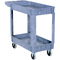 Plastic Utility Cart 2 Shelves 17.5 × 31 - Exact Industrial Supply