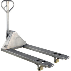 Stainless Steel Pallet Truck 5.5K 27 × 48 - Exact Industrial Supply