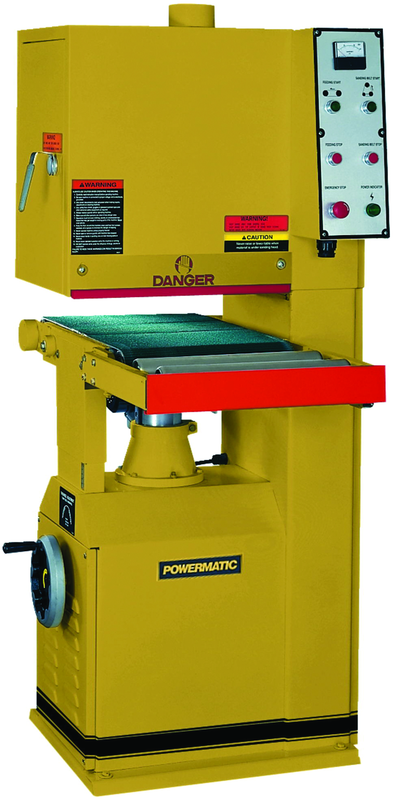 Model 1632 Open End Belt Sander, 5HP, 1Ph, 230V (1/4HP, 1Ph Feed Motor) - Makers Industrial Supply