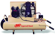 8 Gallon / Horizontal Tank; 5-1/2HP Gas Engine Air Compressor #SS3J5 5GH-WB - Makers Industrial Supply