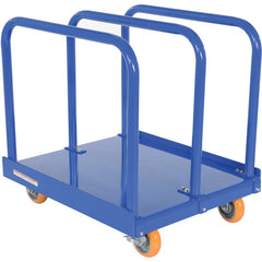 Heavy Duty Panel Cart 4K 6 × 2 Poly (Orange) - Exact Industrial Supply