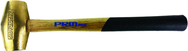 PRM Pro 10 lb. Brass Hammer with 32" Wood Handle - Makers Industrial Supply
