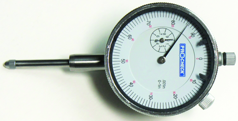 0-1" .001" Dial Indicator - White Face - Makers Industrial Supply