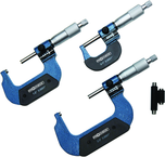 0 - 3"  3 Piece Set .0001" Graduation Mechanical Digital Outside Micrometers - Makers Industrial Supply