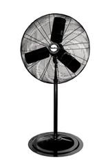 30" Oscillating Pedestal Fan (90° oscillation); 3-speed; 1/4 HP; 120V - Makers Industrial Supply