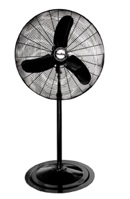 30" Pedestal Fan; 3-speed; 1/3 HP; 120V - Makers Industrial Supply