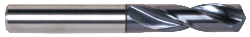 10.00mm Dia. - 87 OAL-TiAlN Coated-Carbide-Short Length High Performance Drill - Makers Industrial Supply