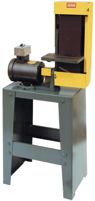 Belt Sander-with Stand - #S6MS-3; 6 x 48'' Belt; 3HP; 3PH; 220/440V Motor - Makers Industrial Supply