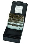 60 Pc. #1 - #60 Wire Gage Cobalt Bronze Oxide Screw Machine Drill Set - Makers Industrial Supply